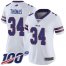Nike Buffalo Bills #34 Thurman Thomas White Womens Stitched NFL 100th Season Vapor Limited Jersey