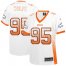Nike Denver Broncos #95 Derek Wolfe White Womens Stitched NFL Elite Drift Fashion Jersey