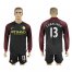 Manchester City #13 Caballero Away Long Sleeves Soccer Club Jersey