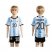 Argentina #20 Kun Aguero Home Kid Soccer Country Jersey