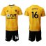 Wolves #16 Coady Home Soccer Club Jersey