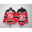 New Jersey Devils #30 Martin Brodeur Red Sawyer Hooded Sweatshirt Embroidered NHL Jersey