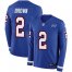 Nike Buffalo Bills #2 John Brown Royal Blue Team Color Mens Stitched NFL Limited Therma Long Sleeve Jersey