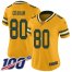 Nike Green Bay Packers #80 Jimmy Graham Gold Womens Stitched NFL Limited Inverted Legend 100th Season Jersey