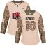 Adidas Ottawa Senators #18 Ryan Dzingel Camo Authentic 2017 Veterans Day Womens Stitched NHL Jersey