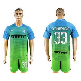 Inter Milan #33 DAmbrosio Sec Away Soccer Club Jersey