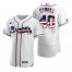 Atlanta Braves #40 Mike Soroka Mens Nike White Fluttering USA Flag Limited Edition Authentic MLB Jersey