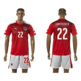 Austria #22 Jantscher Red Home Soccer Country Jersey