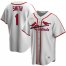 St.Louis Cardinals #1 Ozzie Smith Nike Home Cooperstown Collection Player MLB Jersey White