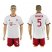Bayern Munchen #5 Benatia White Soccer Club Jersey