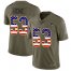 Nike New England Patriots #53 Josh Uche Olive/USA Flag Mens Stitched NFL Limited 2017 Salute To Service Jersey