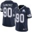 Nike Dallas Cowboys #90 DeMarcus Lawrence Navy Blue Team Color Mens Stitched With Established In 1960 Patch NFL Vapor Untouchable Limited Jersey