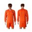 Holland Blank Home Long Sleeves Soccer Country Jersey