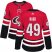 Adidas Carolina Hurricanes #49 Victor Rask Red Home Authentic Womens Stitched NHL Jersey