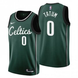 Nike Boston Celtics #0 Jayson Tatum Mens 2022-23 City Edition NBA Jersey – Cherry Blossom Green Mens