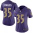 Nike Baltimore Ravens #35 Gus Edwards Purple Womens Stitched NFL Limited Rush Jersey