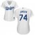 Los Angeles Dodgers #74 Kenley Jansen White Home Womens Stitched MLB Jersey