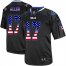 Nike Buffalo Bills #17 Josh Allen Black Mens Stitched NFL Elite USA Flag Fashion Jersey