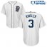 Detroit Tigers #3 Ian Kinsler White Cool Base Stitched Youth MLB Jersey