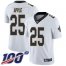 Nike New Orleans Saints #25 Eli Apple White Mens Stitched NFL 100th Season Vapor Limited Jersey
