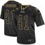 Nike New Orleans Saints #41 Alvin Kamara Lights Out Black Mens Stitched NFL Elite Jersey
