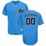 Miami Marlins Majestic Alternate 2019 Authentic Collection Flex Base Custom Jersey Blue