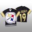 NFL Pittsburgh Steelers #19 JuJu Smith-Schuster Black Mens Mitchell & Nell Big Face Fashion Limited NFL Jersey
