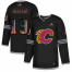 Calgary Flames #19 Matthew Tkachuk Adidas Mens Black USA Flag Limited NHL Jersey