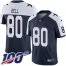 Nike Dallas Cowboys #80 Blake Bell Navy Blue Thanksgiving Mens Stitched NFL 100th Season Vapor Throwback Limited Jersey