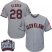 Cleveland Indians #28 Corey Kluber Grey Road 2016 World Series Bound Stitched Youth MLB Jersey