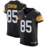 Nike Pittsburgh Steelers #85 Eric Ebron Black Alternate Mens Stitched NFL New Elite Jersey