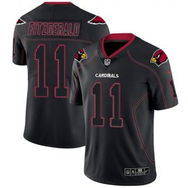 Nike Arizona Cardinals #11 Larry Fitzgerald Lights Out Black Mens Stitched NFL Limited Rush Jersey