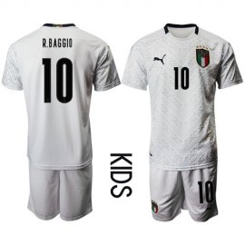 Italy #10 R.Baggio Away Kid Soccer Country Jersey