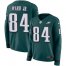 Nike Philadelphia Eagles #84 Greg Ward Jr. Green Team Color Womens Stitched NFL Limited Therma Long Sleeve Jersey