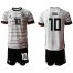 Germany #10 Ozil White Home Soccer Country Jersey