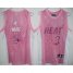 Cheap Women Miami Heat 3 Dwyane Wade Pink Jersey