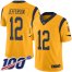 Nike Los Angeles Rams #12 Van Jefferson Gold Youth Stitched NFL Limited Rush 100th Season Jersey