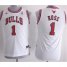 Kids Chicago Bulls 1 Derrick Rose White Revolution 30 Swingman NBA Jerseys Cheap