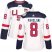 Team USA #8 Joe Pavelski White 2016 World Cup Womens Stitched NHL Jersey