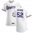 Texas Rangers #52 Taylor Hearn Mens Nike White Home 2020 Authentic Player MLB Jersey