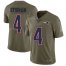 Nike New England Patriots #4 Jarrett Stidham Navy Blue Team Color Mens Stitched NFL Limited Rush Tank Top Jersey