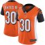 Nike Cincinnati Bengals #30 Jessie Bates III Orange Alternate Womens Stitched NFL Vapor Untouchable Limited Jersey