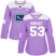 Adidas Vancouver Canucks #53 Bo Horvat Purple Authentic Fights Cancer Womens Stitched NHL Jersey