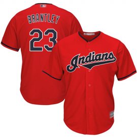 Cleveland Indians #23 Michael Brantley Red Stitched Youth MLB Jersey
