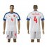 Czech #4 Bartosak Away Soccer Country Jersey