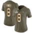 Nike Tampa Bay Buccaneers #8 Bradley Pinion Olive/Gold Womens Super Bowl LV Bound Stitched NFL Limited 2017 Salute To Service Jersey