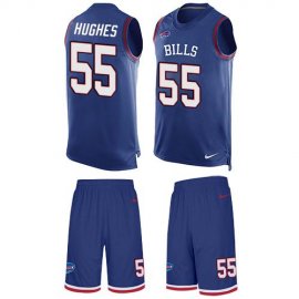 Nike Buffalo Bills #55 Jerry Hughes Royal Blue Team Color Mens Stitched NFL Limited Tank Top Suit Jersey