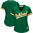 Oakland Athletics Majestic Womens Alternate Cool Base Team Jersey Green