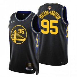 Golden State Golden State Warriors #95 Juan Toscano-Anderson Mens Nike Black Swingman 2022 NBA Finals City Edition Jersey Mens