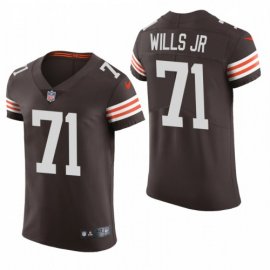 Cleveland Browns #71 Jedrick Wills Jr. Nike Mens Brwon Team Color Mens Stitched NFL 2020 Vapor Untouchable Elite Jersey
